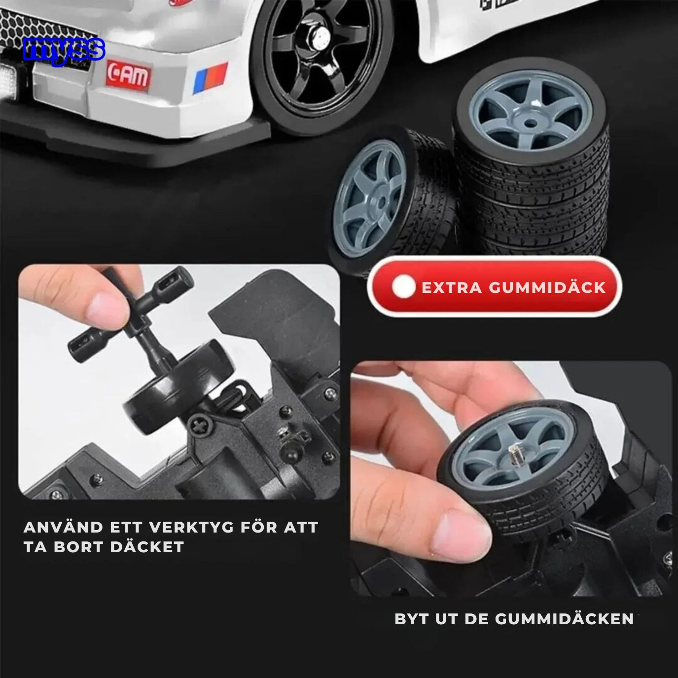 DriftMästare™ GTR | 4WD Drift-RC-Bil, Snabbladdning & Action!