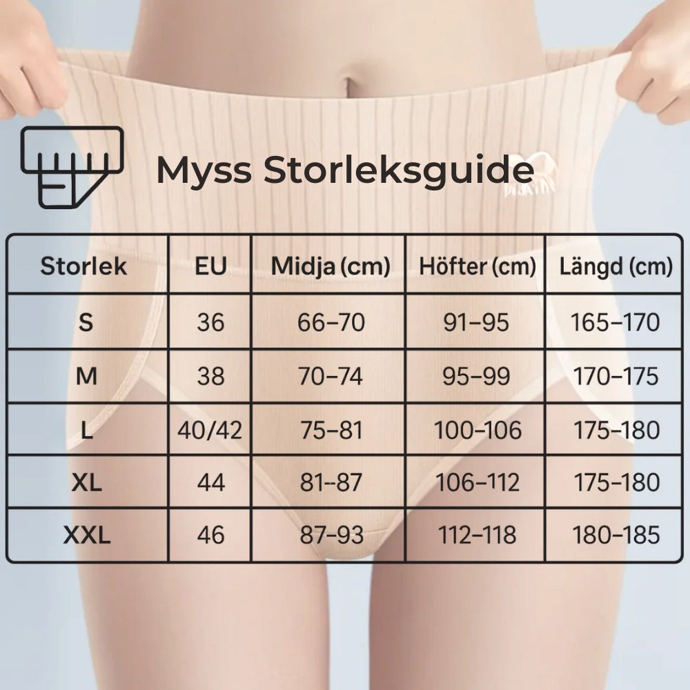 KomfortFit™ | 6-pack Andas & Bekväma Höga Midjetrosor med Magstöd