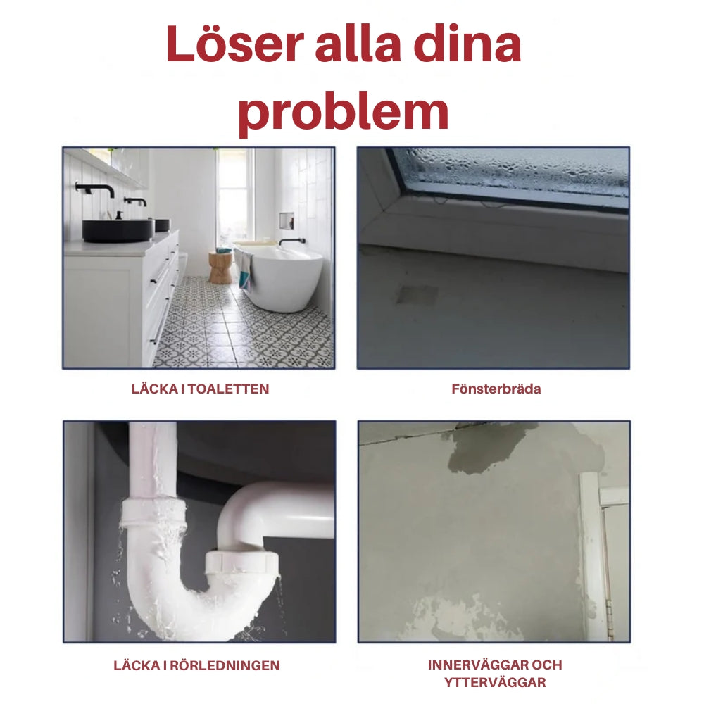 LeakRepair™ | Tätar Alla Läckor. På en Blinkning av ett Öga