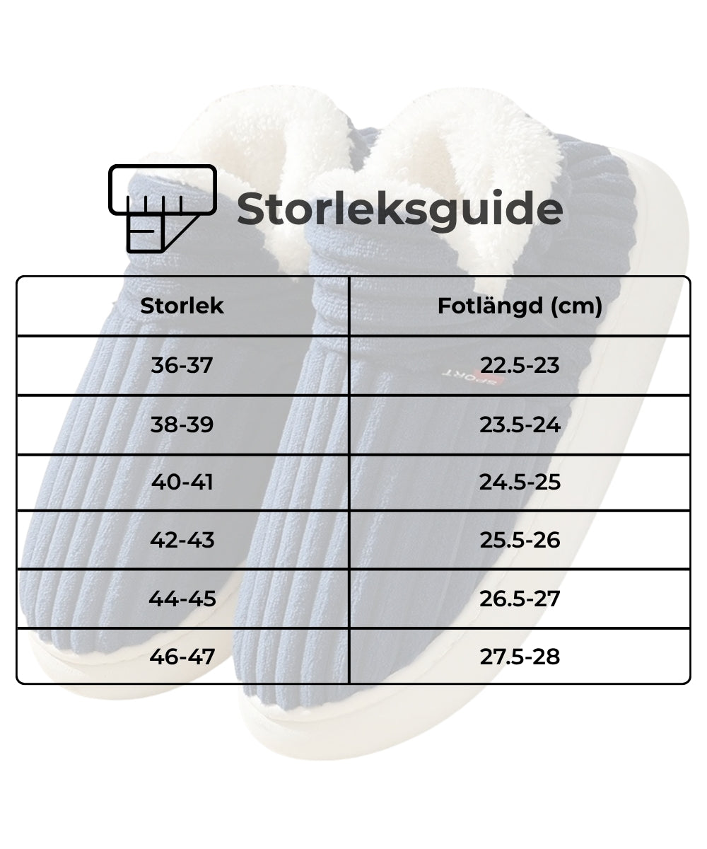 MolnMjuk™ Terapeutiska Fluffiga Fleece Vinterskor | 🔥1+1 GRATIS🔥