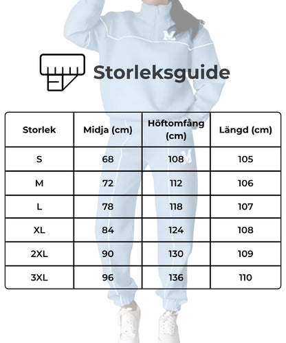 Avslappnat 2-delat set med loungekläder - andningsaktiv topp och byxor för damer