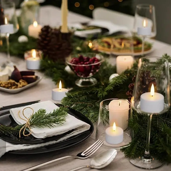 Uppladdningsbara LED-värmeljus (flameless) – Skapa levande stämning – utan brandrisk