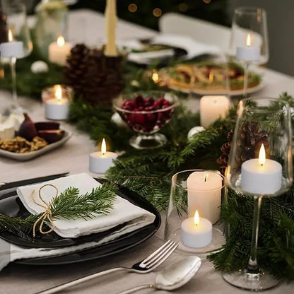 Uppladdningsbara LED-värmeljus (flameless) – Skapa levande stämning – utan brandrisk