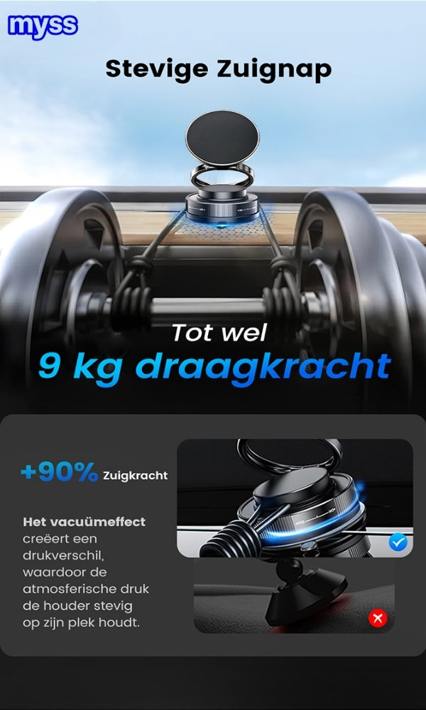 🔥Osta enemmän, säästä enemmän🔄360° säädettävä magneettinen puhelinteline imukupilla📱🚗 