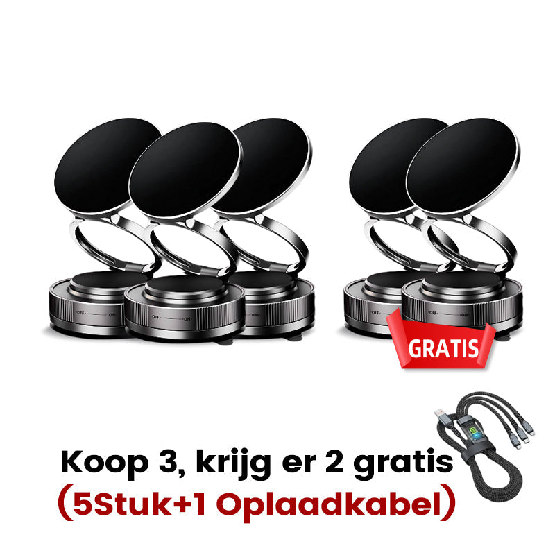 🔥Osta enemmän, säästä enemmän🔄360° säädettävä magneettinen puhelinteline imukupilla📱🚗 
