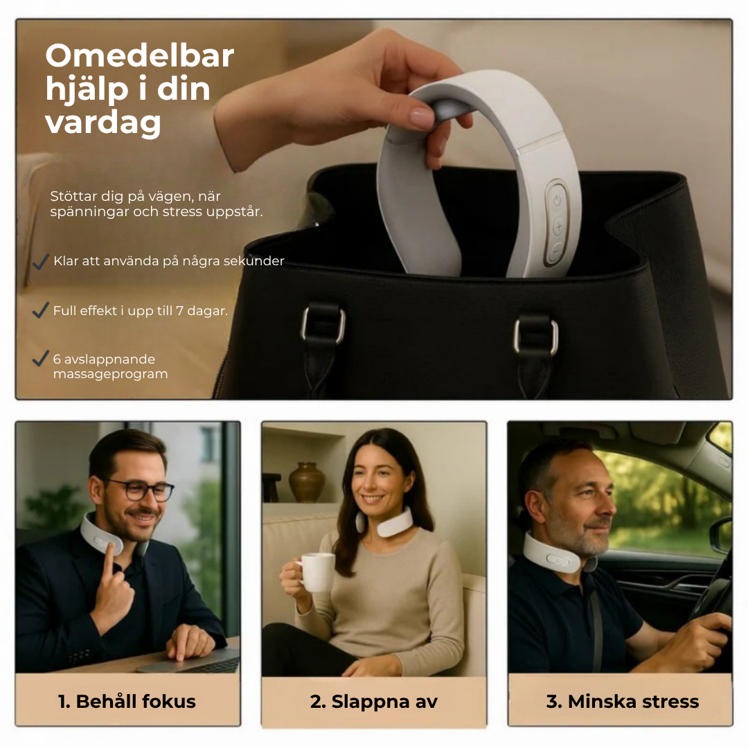 TheraNacke™ 11-i-1 Nacklösning | Slappna av i dina nackmuskler på bara 15 minuter – var och när du vill