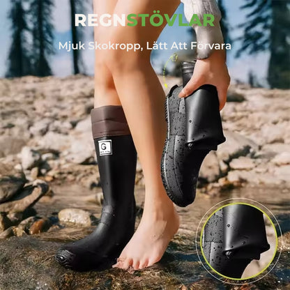 AquaLerSköld™ Barfotagummistövlar – Skydd vid Varje Steg