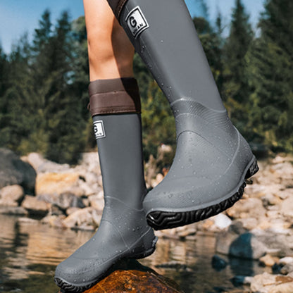 AquaLerSköld™ Barfotagummistövlar – Skydd vid Varje Steg