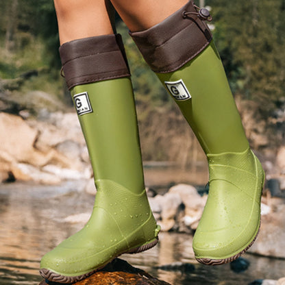 AquaLerSköld™ Barfotagummistövlar – Skydd vid Varje Steg
