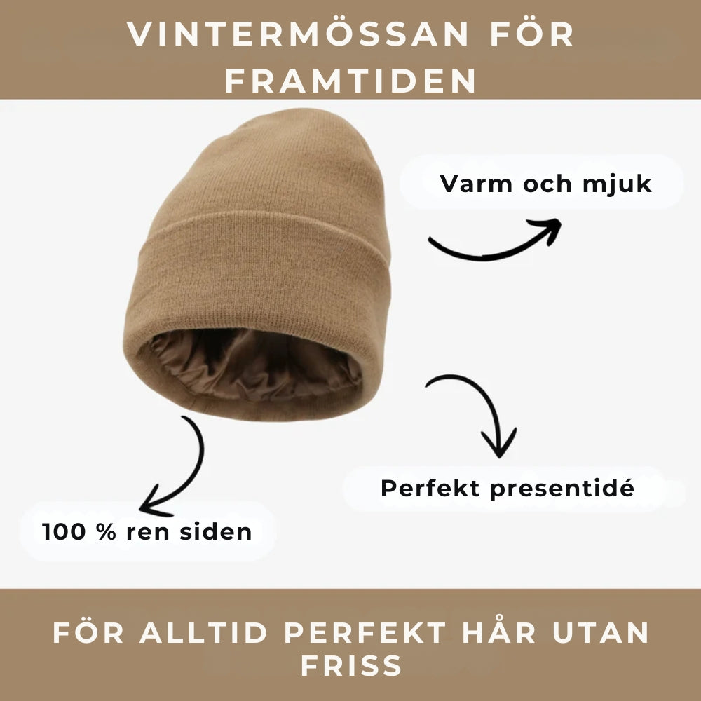ArktisMössa™ Unisex Vintermössa i 100% Siden – Anti-Friss, Skyddar mot Kyla