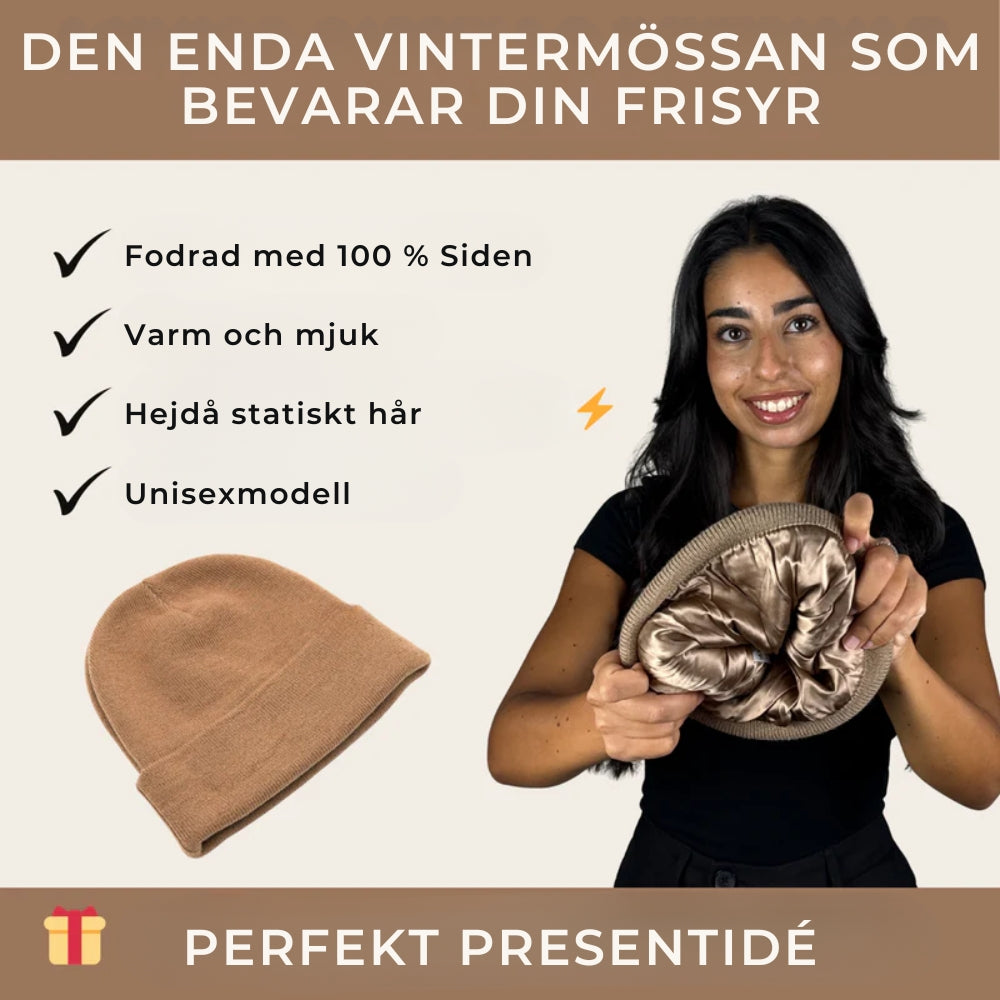 ArktisMössa™ Unisex Vintermössa i 100% Siden – Anti-Friss, Skyddar mot Kyla