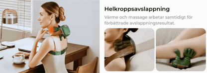 ÅterFlöde™ Nackknådande Massagerare med Dubbla Värmezoner
