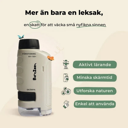 BarnZoom™ Mikroskop för Barn – Lär Genom Äkta Utforskning