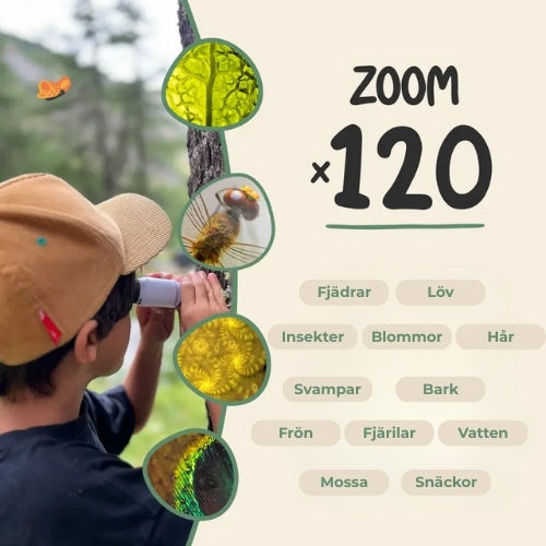 BarnZoom™ Mikroskop för Barn – Lär Genom Äkta Utforskning