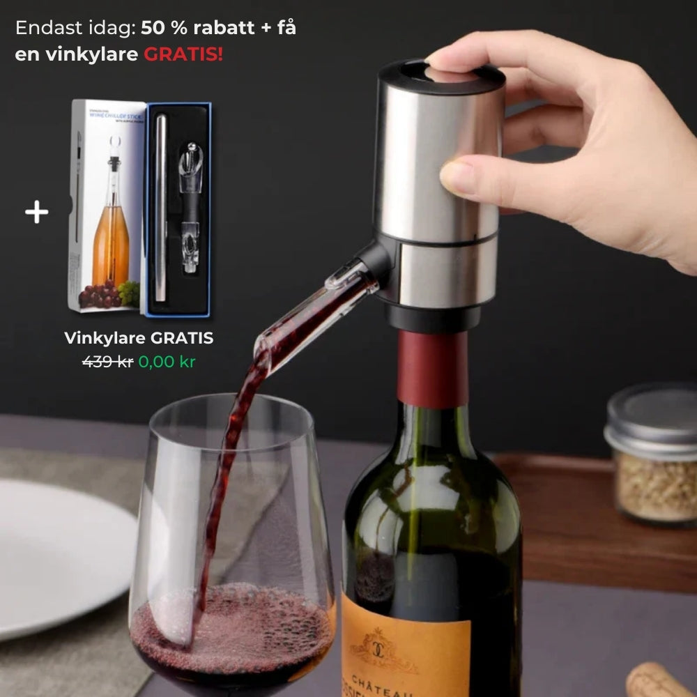 DekantPro™ Vindekanter med Luftning & Pip – Perfekt Hällning, Perfekt Smak