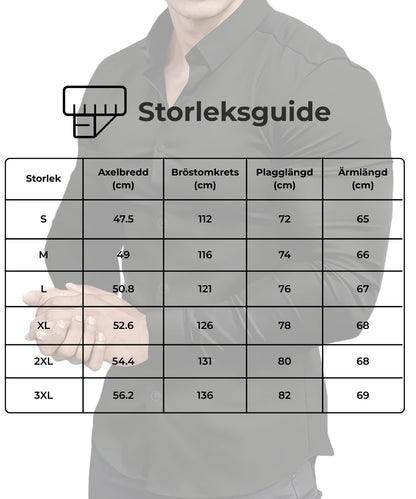 ElitLinje™ ClassicPolo: Herr Långärmad Knapp-Ned Klassisk Poloskjorta