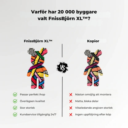 FnissBjörn XL™ Jättebjörn att Montera – 43 cm