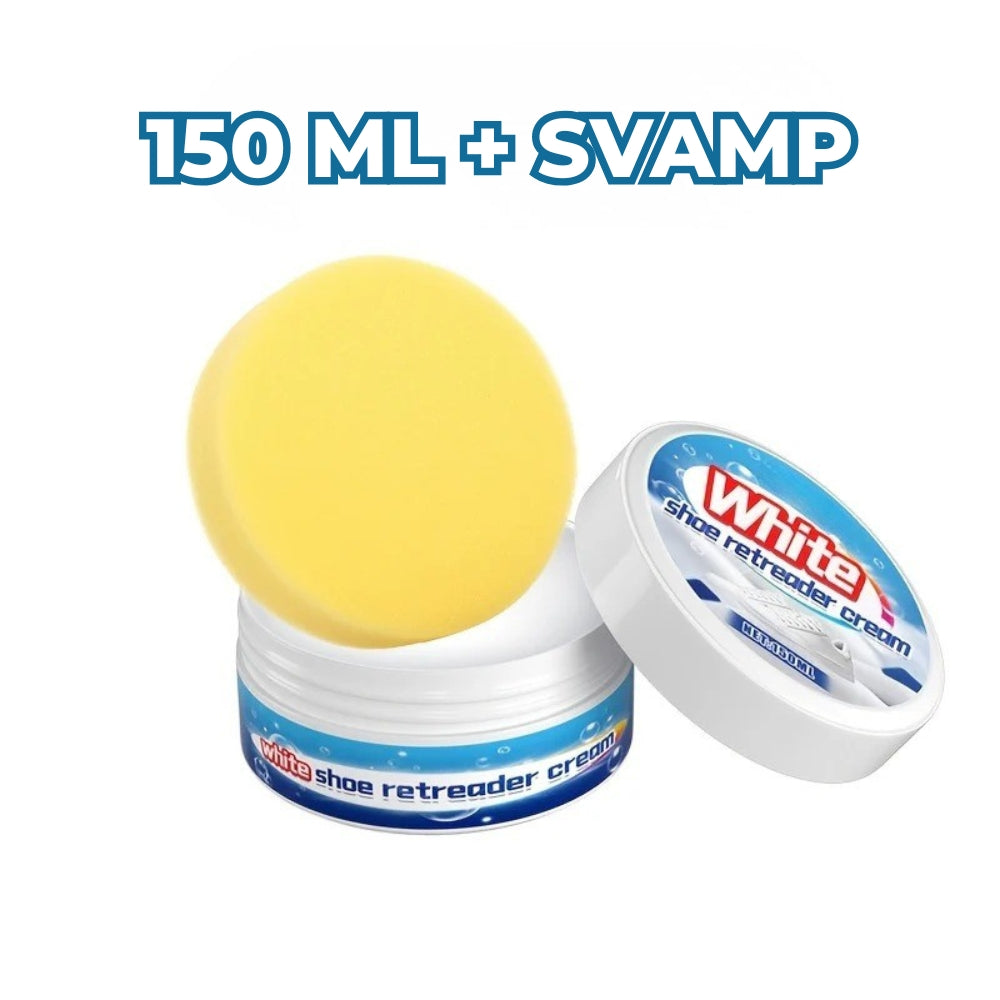 FräschVit™ Vit Skorestaureringskräm – Återge Ett Rent, Som Nytt Utseende
