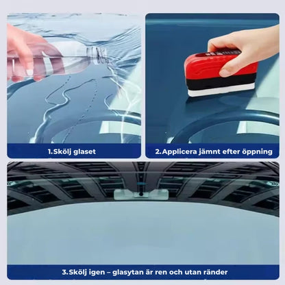 GlasSkim™ Bilglasrengöringsset – Kristallklar Sikt för Säkrare Körning