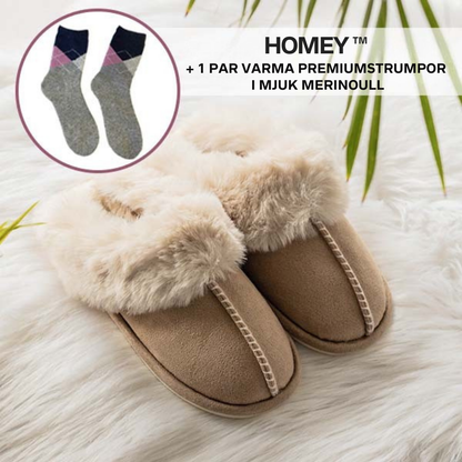 HOMEY™ – Varma och fluffiga tofflor för vintermys