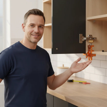 Imbot™ 2-i-1 Monteringsjigg för Skåpluckor