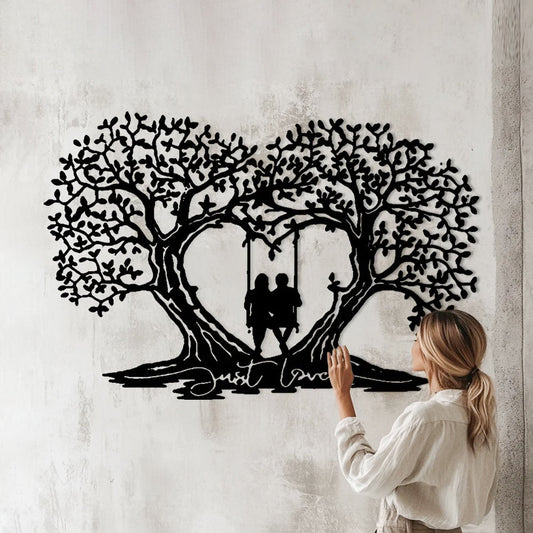 NaturBand™ Metal Wandkunst – Liebesbaum