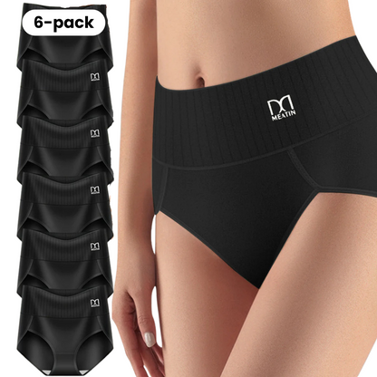 KomfortFit™ | 6-pack Andas & Bekväma Höga Midjetrosor med Magstöd