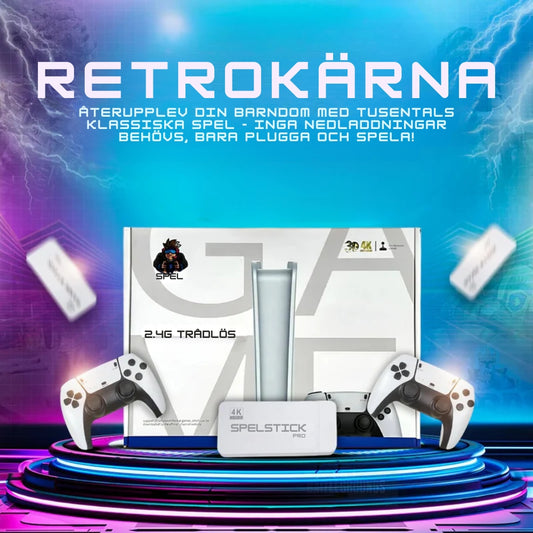 RetroKärna™ Retro Dock V2 | Plug and Play -klassikkopelit