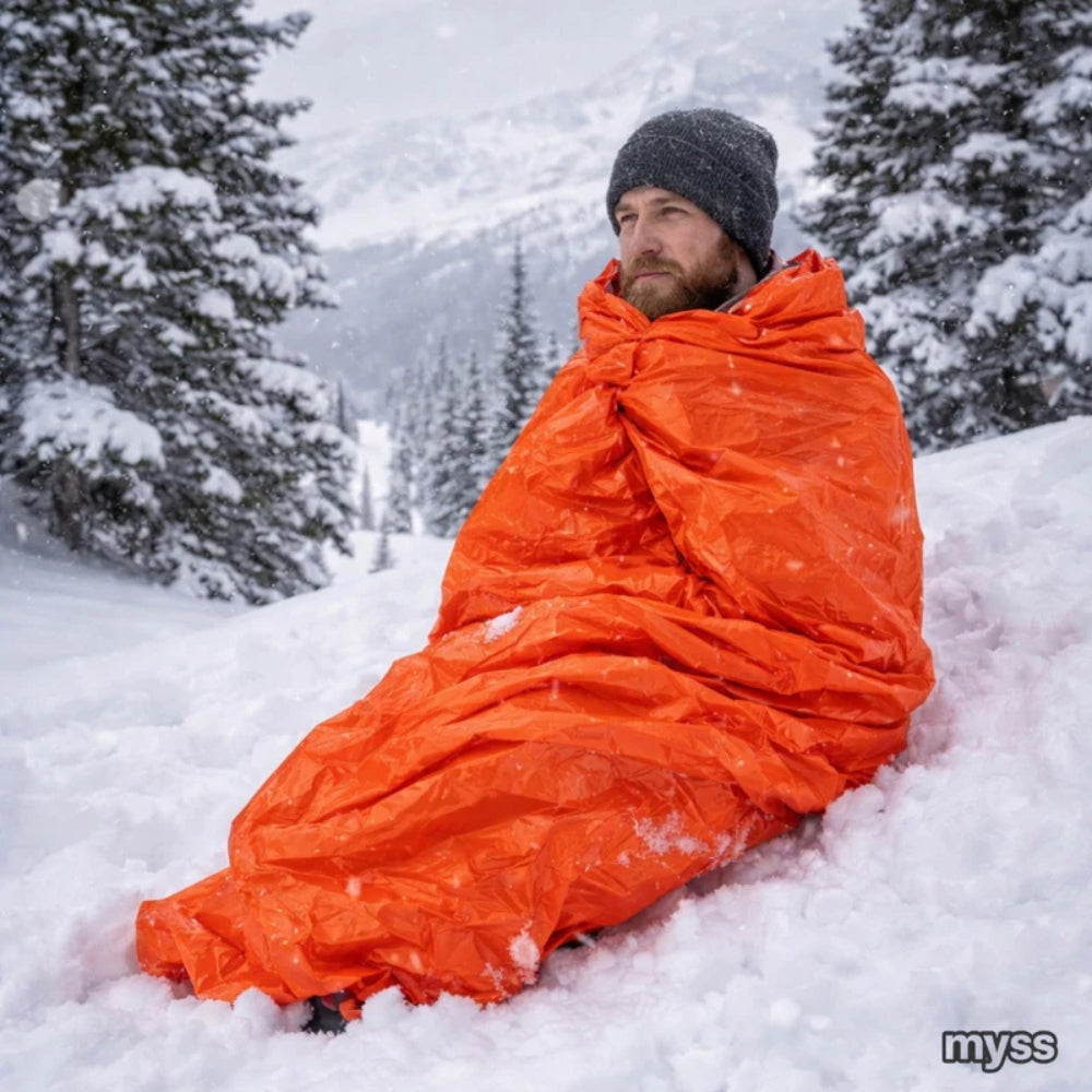 TalviKilpi™ Bivy Bag – Kompakti Hätämakuu﻿pussi