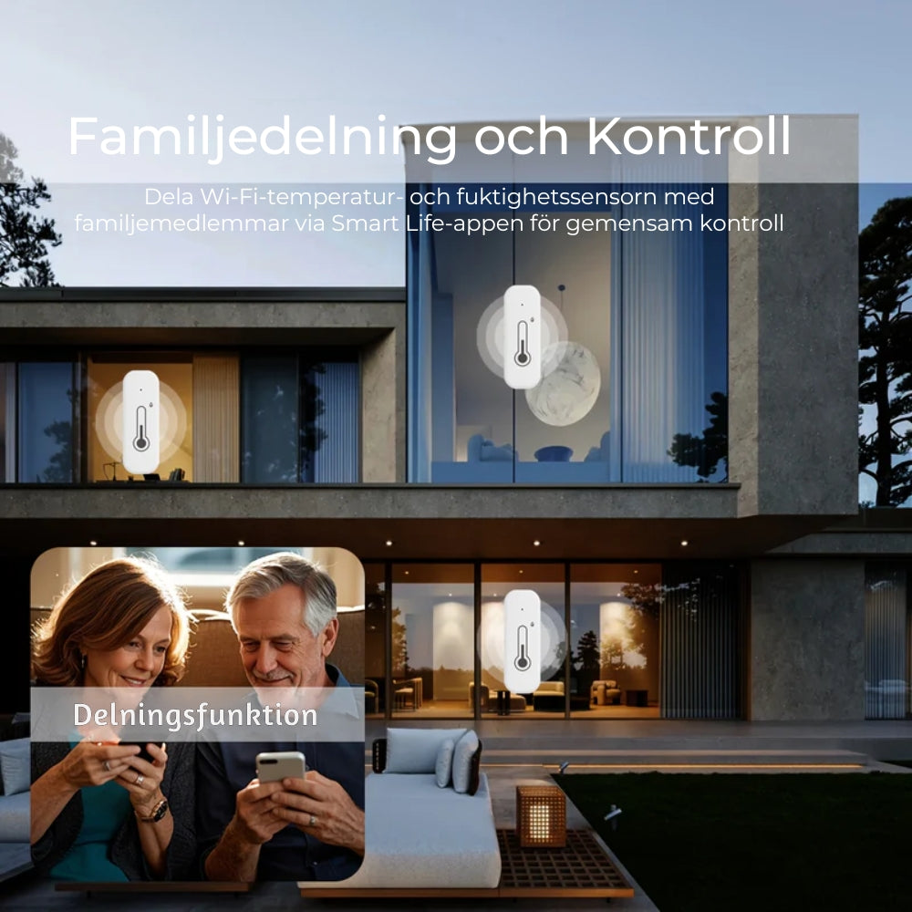 TempSense™ Wi-Fi-lämpö- ja kosteusmittari – lämpötila- ja kosteusanturi