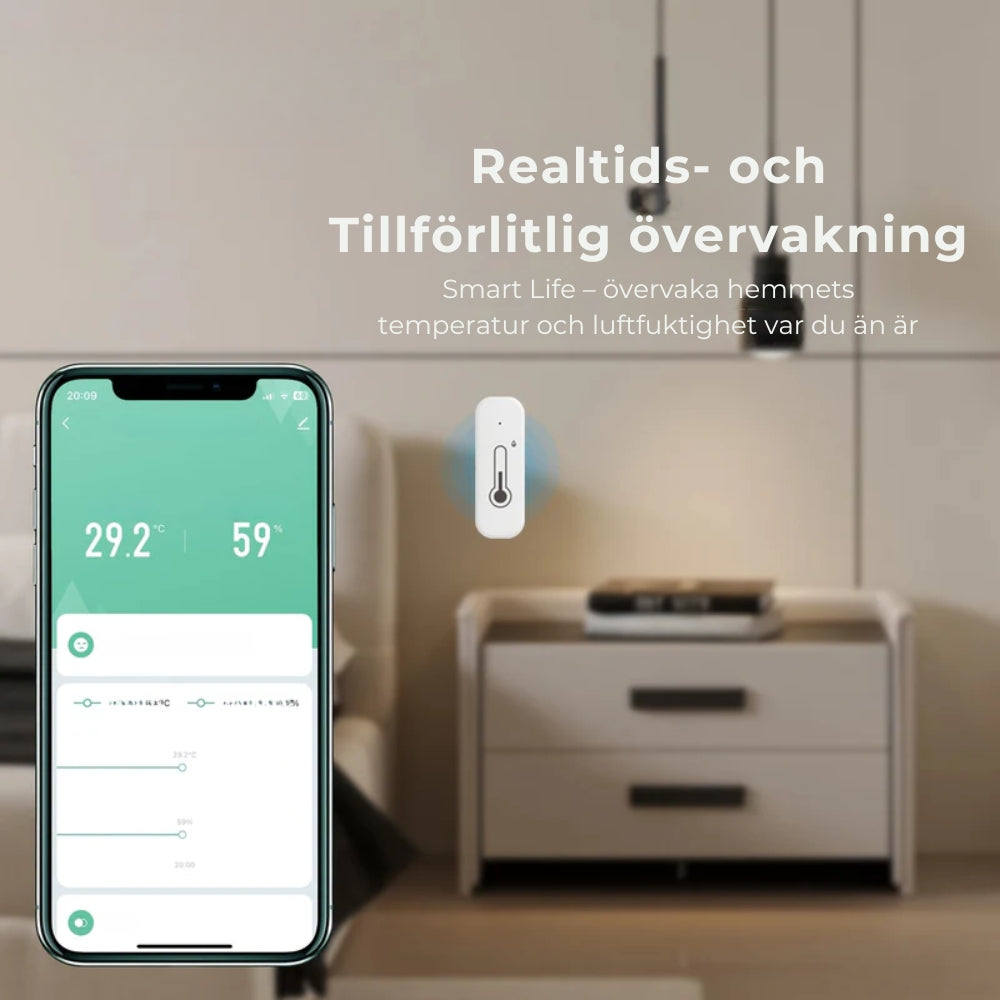 TempSense™ Wi-Fi-lämpö- ja kosteusmittari – lämpötila- ja kosteusanturi
