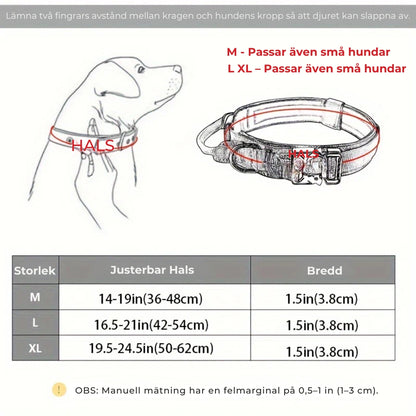 TitanHalsband™ Hållbart Hundhalsband med Spänne – Skapat för Aktiva Hundar