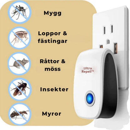 UltraRepell™ ultraäänihyönteiskarkotin – turvallinen ja huoltovapaa