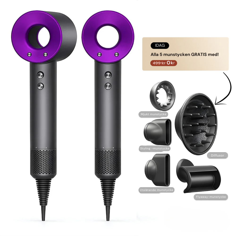 AirPro™ 5-i-1 Högprestanda Hårfön