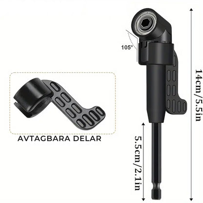 AngleDrive PRO™ 105° porauskulmasovitin | Pääsee helposti ahtaisiin paikkoihin