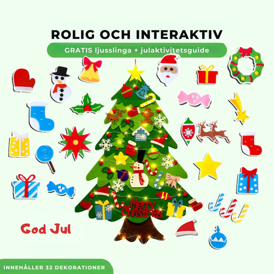 Huopajoulukuusen™ interaktiivinen koriste lapsille