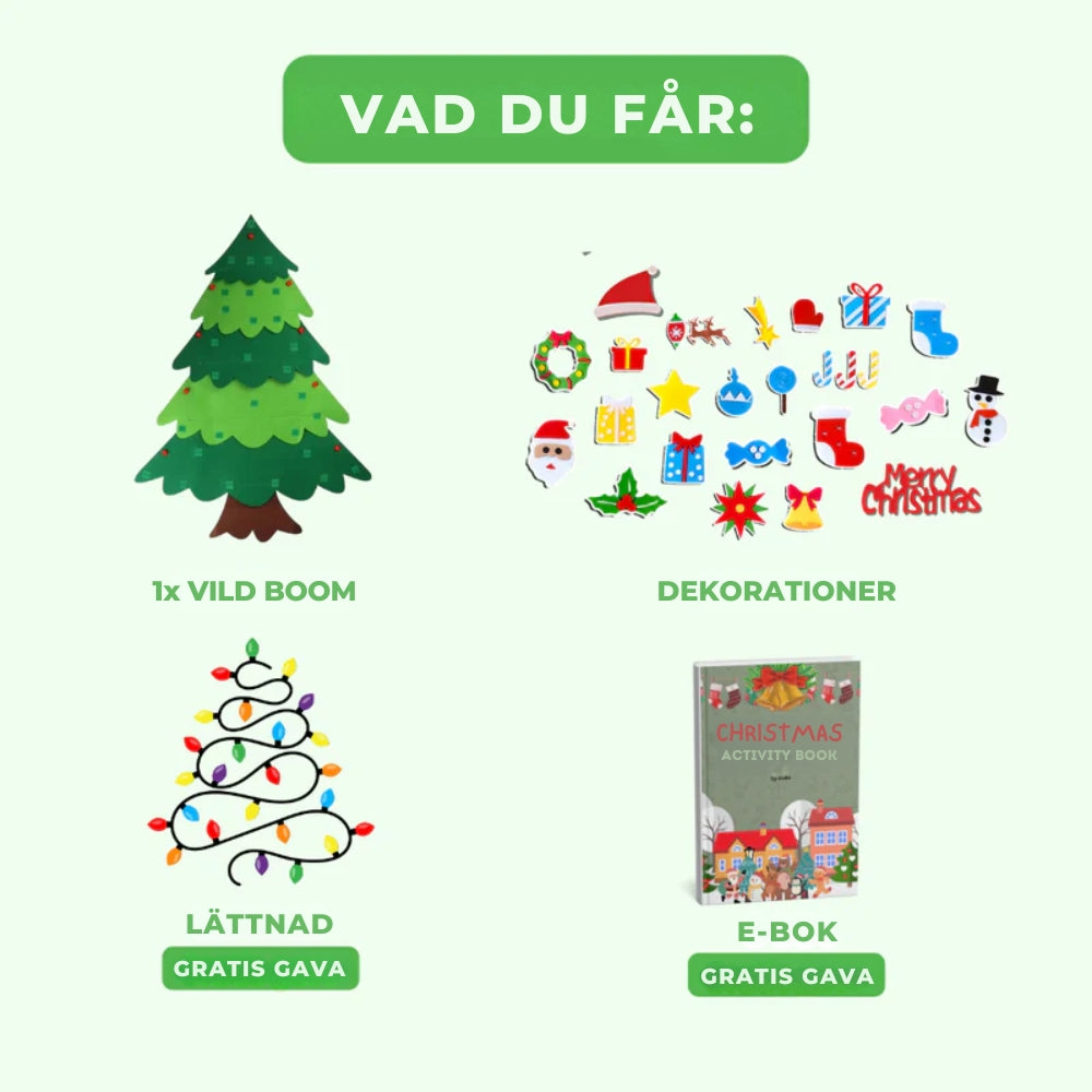 Huopajoulukuusen™ interaktiivinen koriste lapsille
