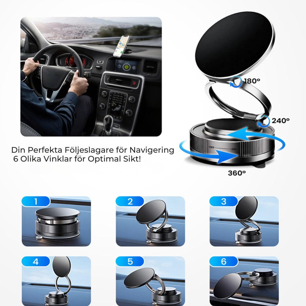 Grepp360™ Magneettinen Matkapuhelinteline – Pitävä ote, Tyylikäs Muotoilu