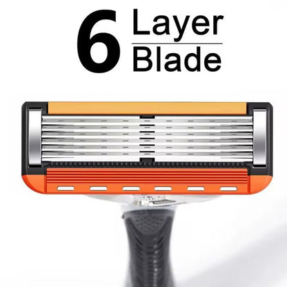 ProShave 6 – 6-Blads Rakhyvlar i 24 / 48-pack Klassisk säkerhetsrakning med sexbladsteknik som ger precision, komfort och lång hållbarhet.