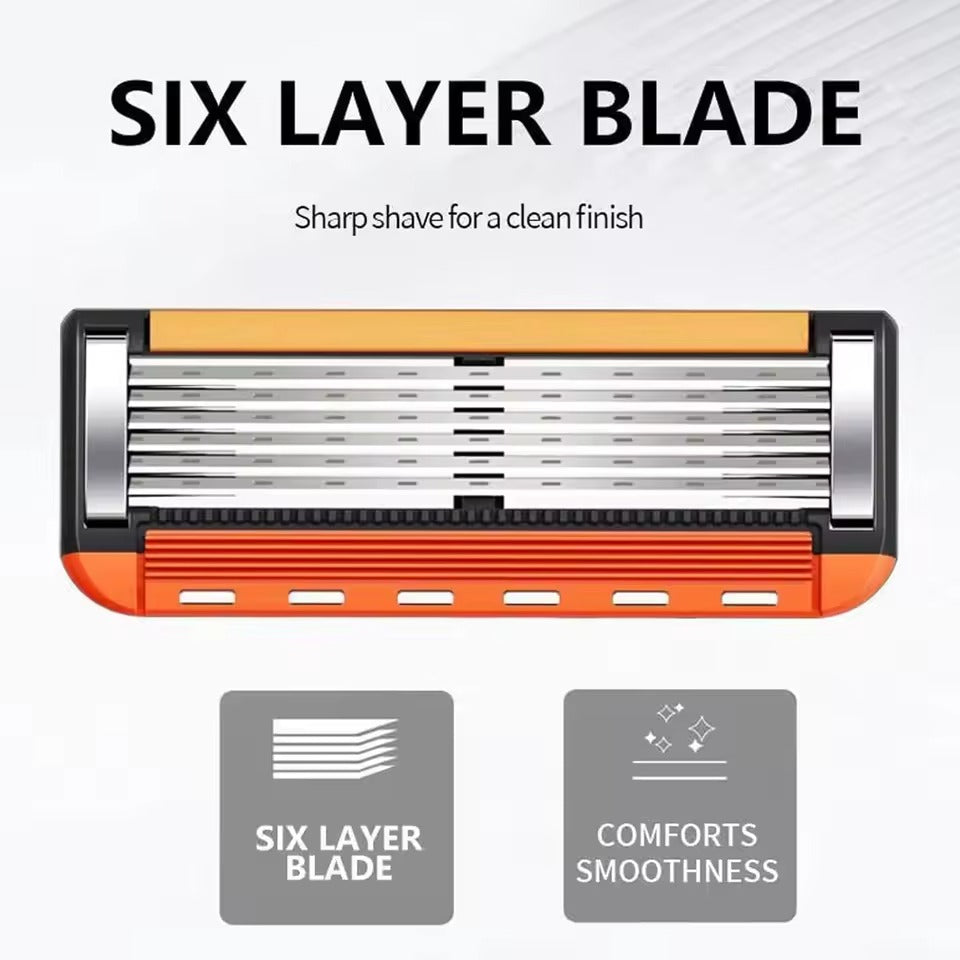 ProShave 6 – 6-Blads Rakhyvlar i 24 / 48-pack Klassisk säkerhetsrakning med sexbladsteknik som ger precision, komfort och lång hållbarhet.