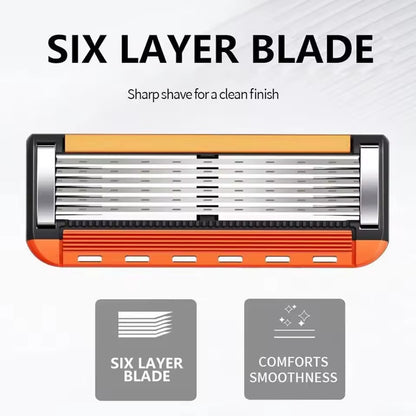 ProShave 6 – 6-Blads Rakhyvlar i 24 / 48-pack Klassisk säkerhetsrakning med sexbladsteknik som ger precision, komfort och lång hållbarhet.