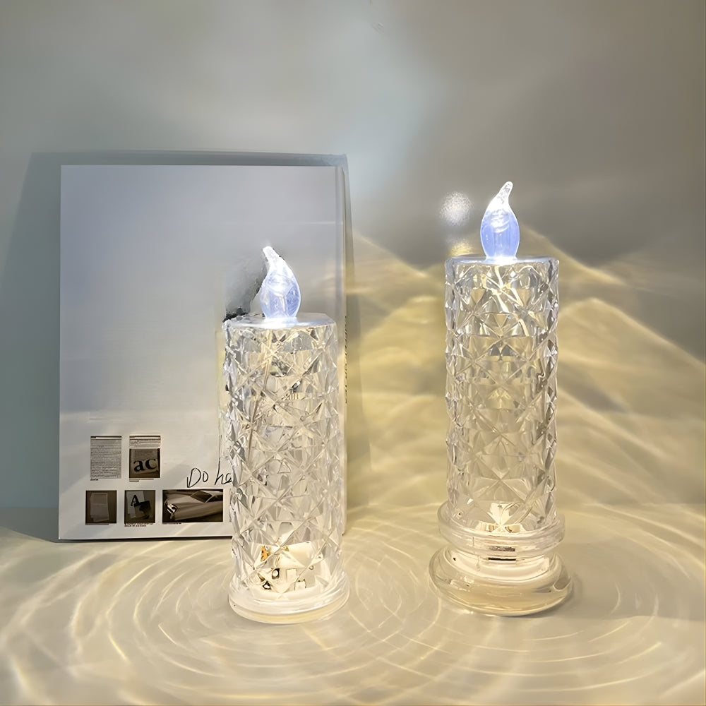 ✨ Kynttilänjalka kristalliruusulla - Romanttista loistoa ilman sotkua