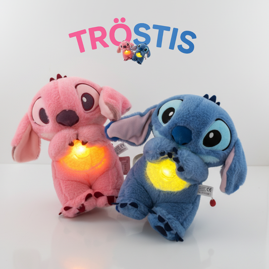 Tröstis® – Din Lugnande Stitch Dämpar Stress och Ångest med dess Unika Andningsteknologi och Lugnande Hjärtrytm