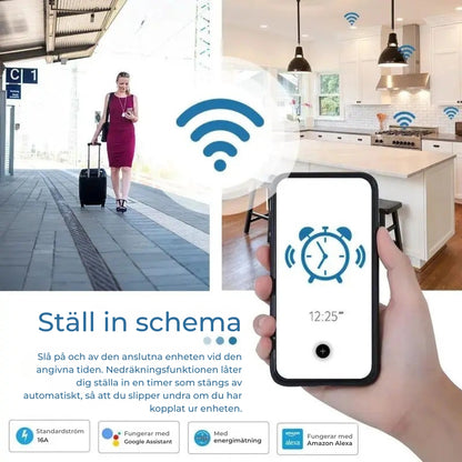 Smart Hemuttag 16A – Kontrollera Enheter Från Var Som Helst