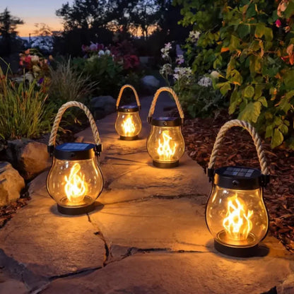 Aurinkokennolla toimiva ulkovalaistus – Maagista takkavalaistusta ympäri vuoden!