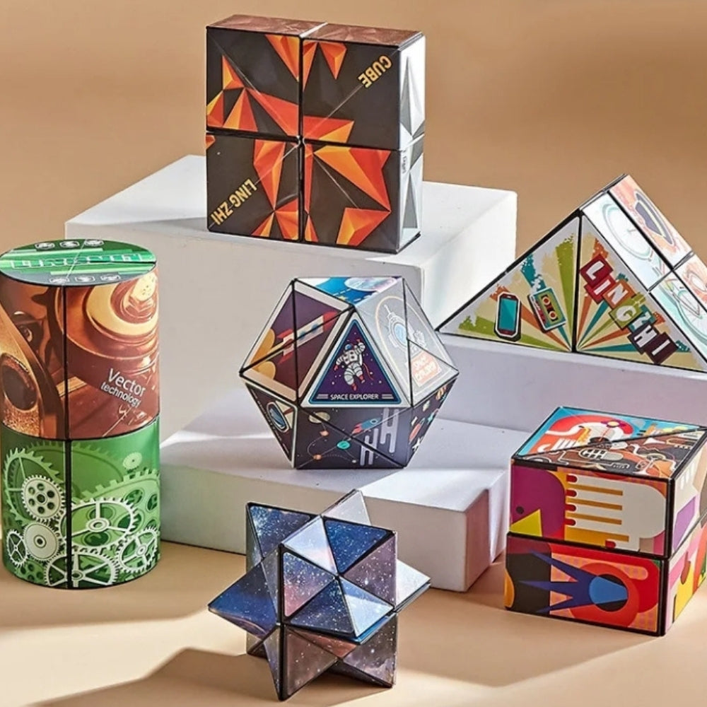 ThinkFold™ 3D Oändlighetspussel | Stressavlastande leksak för kreativt tänkande