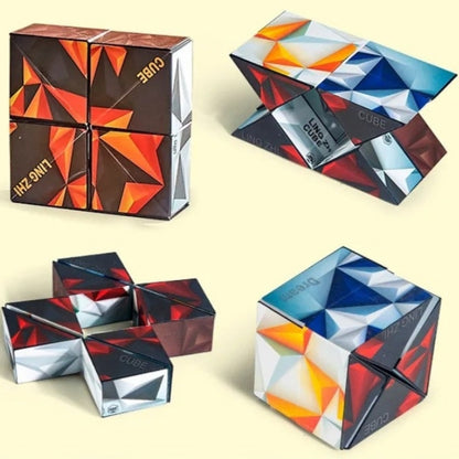 ThinkFold™ 3D Oändlighetspussel | Stressavlastande leksak för kreativt tänkande