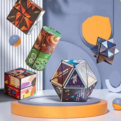 ThinkFold™ 3D Oändlighetspussel | Stressavlastande leksak för kreativt tänkande