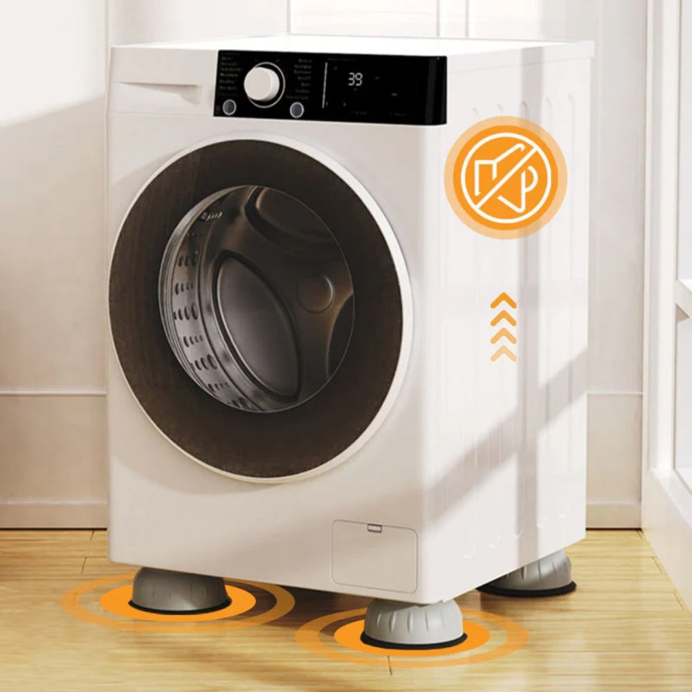 TystBas™ Iskuja vaimentavat pesukoneen jalat kodinkoneille