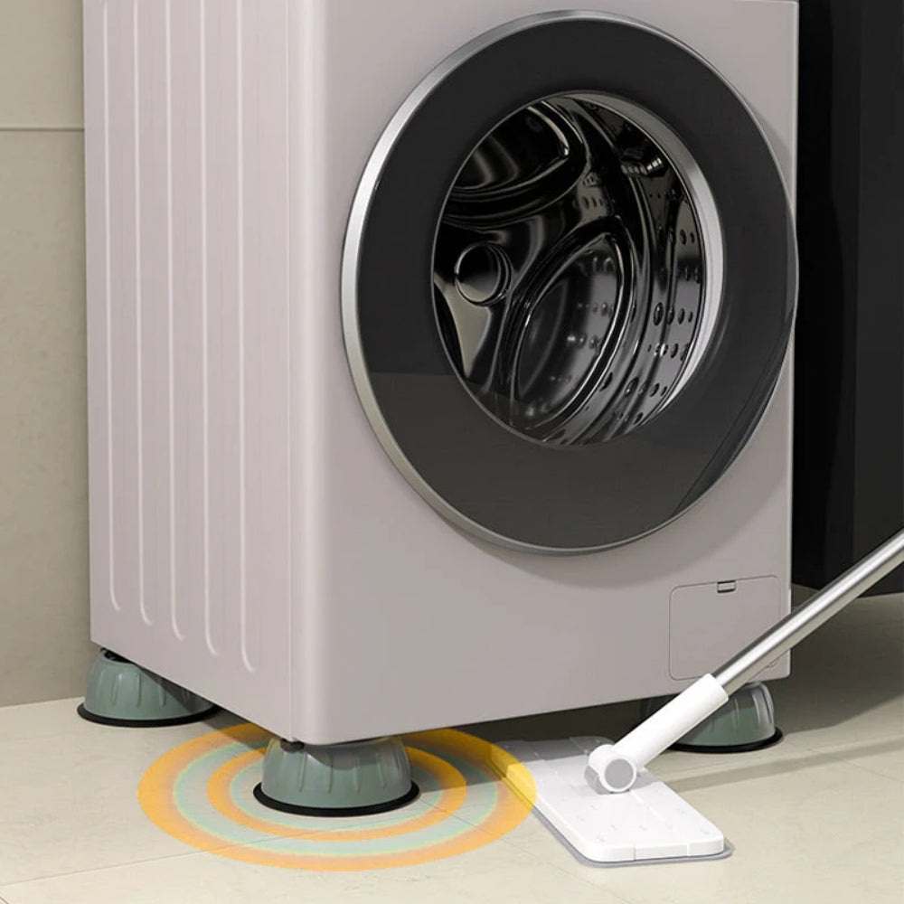 TystBas™ Iskuja vaimentavat pesukoneen jalat kodinkoneille